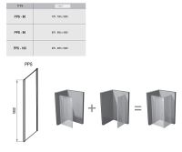 Душевая стенка Ravak Pivot PPS-80 профиль Сатин стекло Transparent арт-90G40U00Z1 — фото 9, Боковые стенки