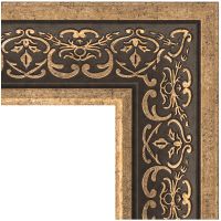 Зеркало Evoform Definite 123х73 в багетной раме - Вензель серебряный 101 мм арт-BY 3224 — фото 3, Зеркала в ванную комнату