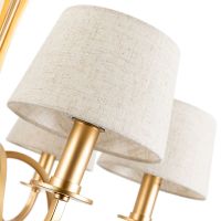 Товар: Люстра Divinare Florence Бежевая Золото матовое арт-6819/19 SP-6 - фото 2 Люстра Divinare Florence Бежевая Золото матовое арт-6819/19 SP-6 — фото 2, Люстры