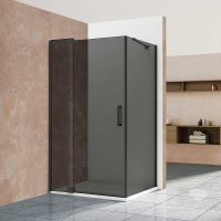 Душевой уголок Vincea Extra 90x90 профиль Черный стекло тонированное арт-VSR-1E809090CGB — фото 1, Квадратные душевые уголки
