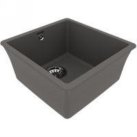 Кухонная мойка Lemark Sinara 400-U Серый шелк арт-9910065 — фото 2, Кухонные мойки