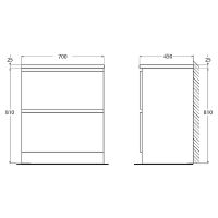 Товар: Тумба под раковину BelBagno 70 Bianco Lucido арт-ALBANO-700-2C-PIA-BL - фото 8 Тумба под раковину BelBagno 70 Bianco Lucido арт-ALBANO-700-2C-PIA-BL — фото 8, Тумбы под раковину