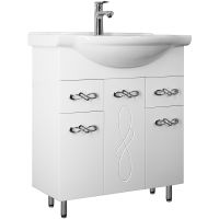 Тумба под раковину Style Line Венеция 75 Белый глянец арт-ЛС-00002282 — фото 1, Тумбы под раковину