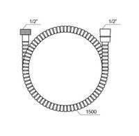 Душевой шланг Ravak 911.00 Хром арт-X07P006 — фото 4, Душевые шланги