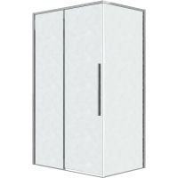 Душевой уголок Grossman Galaxy 130х90 профиль Хром стекло шиншилла арт-120.K33.01.1390.10.02 — фото 5, Прямоугольные душевые уголки