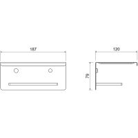 Товар: Держатель туалетной бумаги Aquatek Либра с полкой Черный матовый арт-AQ4309MB - фото 2 Держатель туалетной бумаги Aquatek Либра с полкой Черный матовый арт-AQ4309MB — фото 2, Держатели туалетной бумаги
