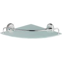 Товар: Стеклянная полка Haiba угловая Хром арт-HB1921-1 - фото 1 Стеклянная полка Haiba угловая Хром арт-HB1921-1 — фото 1, Полки для ванной и душа