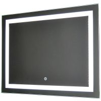 Зеркало Континент Rimini 1200х800 с подсветкой с сенсорным выключателем арт-ЗЛП141 — фото 1, Зеркала в ванную комнату