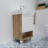 Тумба под раковину 1MarKa Tera 50 Дуб Сонома арт-У76064 — фото 4, Тумбы под раковину