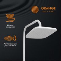 Товар: Душевая система Orange Aristo Белая арт-M19-944w - фото 2 Душевая система Orange Aristo Белая арт-M19-944w — фото 2, Душевые стойки