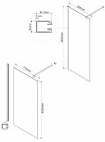 Товар: Душевая перегородка Vincea Walk-In 80 профиль Золото матовое стекло прозрачное арт-VSW-1H800CLG - фото 4 Душевая перегородка Vincea Walk-In 80 профиль Золото матовое стекло прозрачное арт-VSW-1H800CLG — фото 4, Душевые перегородки