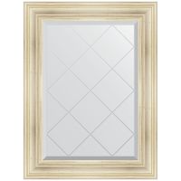 Зеркало Evoform Exclusive-G 91х69 с гравировкой в багетной раме - Травленое серебро 99 мм арт-BY 4117 — фото 1, Зеркала в ванную комнату