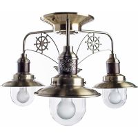 Люстра Artelamp Sailor Прозрачная Античная бронза арт-A4524PL-3AB — фото 1, Люстры