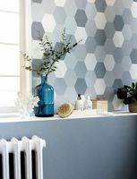 Обои Caselio Flower Power Винил на флизелине (0,53*10,05) Синий, Однотонные арт-64529368 — фото 2, Обои для стен