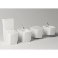 Биде Timo Soli подвесное Белое арт-TK-304 — фото 2, Биде подвесные