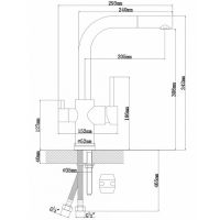 Смеситель для кухни Florentina Кристалл Грей арт-333.32H.2123.305 — фото 2, Смесители для кухни