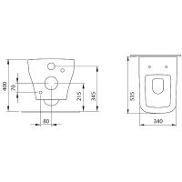 Унитаз Allen Brau Infinity подвесной Черный матовый без сиденья арт-4.21011.31 — фото 10, Подвесные унитазы