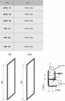 Душевая стенка Ravak Supernova APSS-75 профиль Белый стекло Grape арт-94030102ZG — фото 8, Боковые стенки
