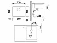 Кухонная мойка Blanco Rotan 500-U Шампань арт-521352 — фото 3, Кухонные мойки