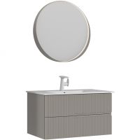 Товар: Тумба с раковиной Orka Moonlight 90 подвесная Бежевая матовая арт-5001502 - фото 2 Тумба с раковиной Orka Moonlight 90 подвесная Бежевая матовая арт-5001502 — фото 2, Тумбы с раковиной