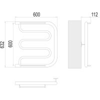 Товар: Водяной полотенцесушитель Terminus Фокстрот (1) 600x600 с полкой Хром, боковое подключение, G 1" НР арт-4620768880919 - фото 3 Водяной полотенцесушитель Terminus Фокстрот (1) 600x600 с полкой Хром, боковое подключение, G 1" НР арт-4620768880919 — фото 3, Водяные полотенцесушители