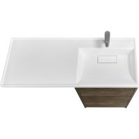 Тумба под раковину Aquaton Лондри 120 Дуб Кантри без фасада арт-1A266901LHDY0 — фото 4, Тумбы под раковину