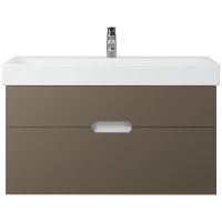 Тумба под раковину Creto Malibu 100 подвесная Capuchino арт-7-1079Cap — фото 1, Тумбы под раковину