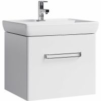 Тумба под раковину Aqwella Нео 60 подвесная Белая арт-Neo.01.06/1 — фото 1, Тумбы под раковину