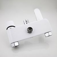 Душевая система Frap H34 Белая Хром арт-F2434 — фото 3, Душевые стойки