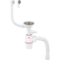 Сифон для кухонной мойки Wirquin Neo Нержавеющая сталь арт-30987091 — фото 1, Сифоны для кухонной мойки