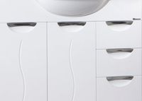 Тумба под раковину Bellezza Глория 105 с бельевой корзиной Белая арт-4638518080014 — фото 2, Тумбы под раковину