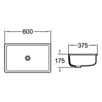 Раковина SantiLine 60 Белая арт-SL-3006 — фото 2, Раковины встраиваемые снизу