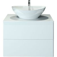 Тумба под раковину Orange Otto подвесная Белый глянцевый арт-Ot-75TuMDF — фото 1, Тумбы под раковину