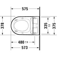 Унитаз Duravit ME by Starck подвесной без сиденья арт-2510092000 — фото 4, Подвесные унитазы