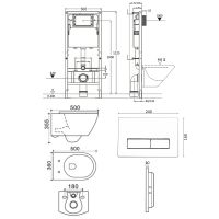 Товар: Комплект унитаза с инсталляцией Agger с сиденьем Микролифт и клавишей смыва Хром глянцевый арт-ATI05100+APB200 - фото 9 Комплект унитаза с инсталляцией Agger с сиденьем Микролифт и клавишей смыва Хром глянцевый арт-ATI05100+APB200 — фото 9, Комплекты унитаз + инсталляция