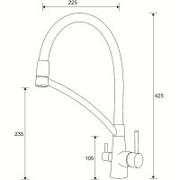 Товар: Смеситель для кухни Paulmark Siegen Белый Хром арт-Si213111-331 - фото 3 Смеситель для кухни Paulmark Siegen Белый Хром арт-Si213111-331 — фото 3, Смесители для кухни
