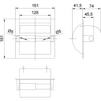 Держатель туалетной бумаги Nofer с крышкой Хром арт-05203.B — фото 2, Держатели туалетной бумаги