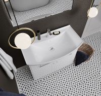 Тумба под раковину 1MarKa Lina Classic New 85Н Белый глянец арт-У94494 — фото 4, Тумбы под раковину