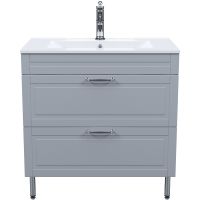 Тумба с раковиной Iddis Oxford 80 Светло-серая арт-OXF80L0I95K — фото 1, Тумбы с раковиной