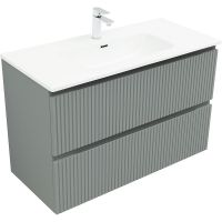 Тумба под раковину Aquanet Джейн 100 подвесная Мисти грин арт-335436 — фото 2, Тумбы под раковину