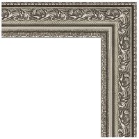 Зеркало Evoform Definite 84х64 в багетной раме - Виньетка состаренное серебро 56 мм арт-BY 3168 — фото 3, Зеркала в ванную комнату