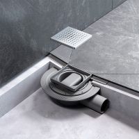 Душевой трап AM.PM MasterFlow 10 с решеткой Хром матовый Cut Gradient арт-W01BD-P11-010-01SB — фото 10, Трапы для душа