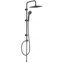 Душевая система Aquanet Passion S AF300-70-S-B Черная матовая арт-261837 — фото 1, Душевые стойки