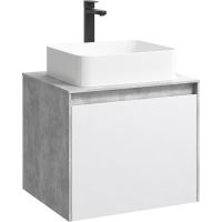 Корпус тумбы под раковину Aqwella 5 Stars Mobi 60 подвесной Бетон светлый арт-MOB0106BS — фото 2, Тумбы под раковину