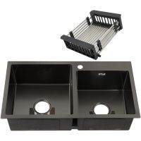 Кухонная мойка Fabia 78х43 Графит арт-78433G — фото 1, Кухонные мойки