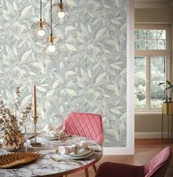 Обои RASCH Murano Винил на флизелине (1,06*10,05) Серый, Листья арт-645538 — фото 3, Обои для стен