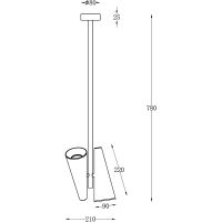 Подвесной светильник Maytoni Modern Giro Белый арт-MOD095PL-02W — фото 3, Подвесные светильники