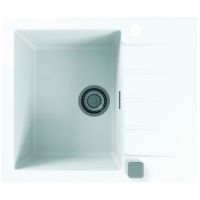 Кухонная мойка Alveus Granital Cadit 10 Arctic G11 590x500 Белая арт-1132017 — фото 1, Кухонные мойки