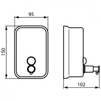 Дозатор для жидкого мыла Ideal Standard IOM Нержавеющая сталь арт-A9109MY — фото 3, Дозаторы