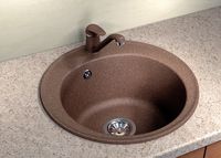 Кухонная мойка Florentina Никосия-510 Мокко арт-20.135.B0510.303 — фото 2, Кухонные мойки